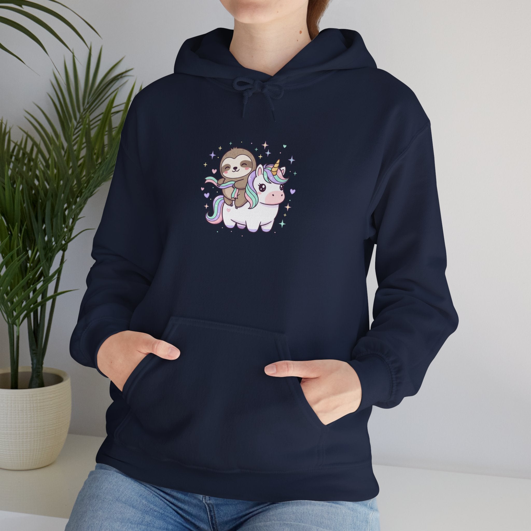 Hoodie "Slothicorn" — Faultier X Einhorn