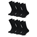 Sport Socken Crew Style - schwarz -  (6 Paar) - 78 % Baumwolle