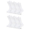 Sport Socken Crew Style - weiß - (6 Paar) - 78 % Baumwolle