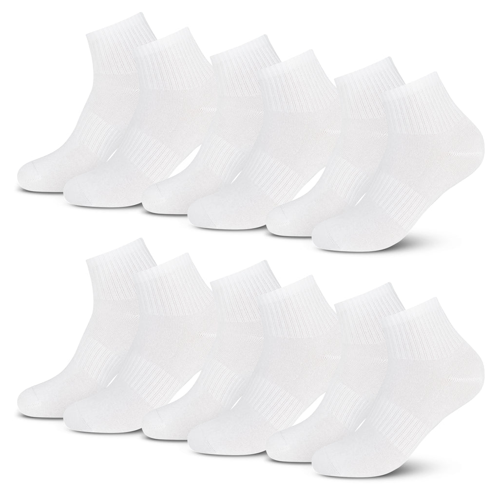 Sneaker Socken - weiß - (6 Paar) - 78 % Baumwolle