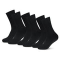 Yoga  / Pilates Socken -schwarz - (3 Paar) - Crew Design - 80 % Baumwolle