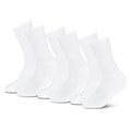 Yoga  / Pilates Socken -weiß - (3 Paar) - Crew Design - 80 % Baumwolle
