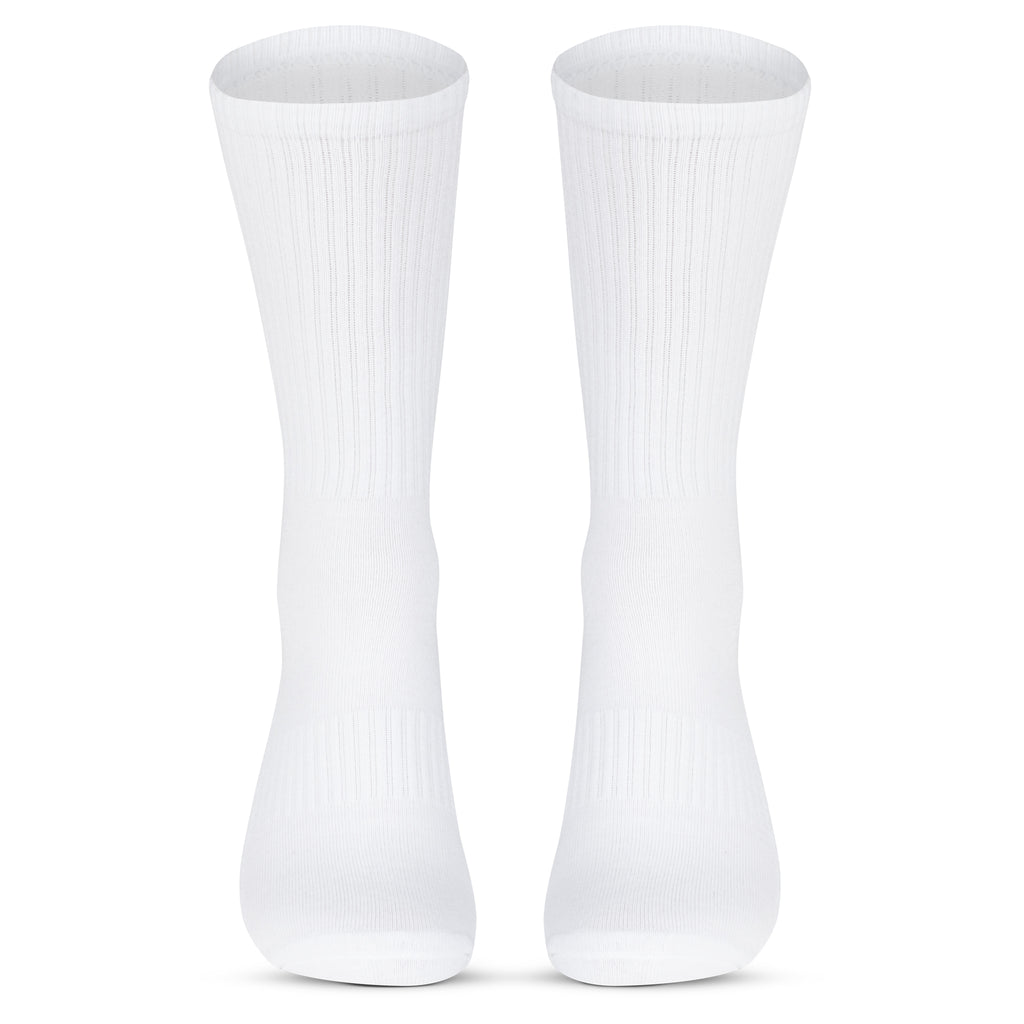 Sport Socken Crew Style - weiß - (6 Paar) - 78 % Baumwolle